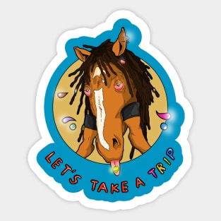 THE TRIPPY HORSE Sticker